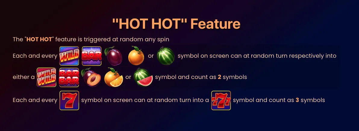 Hot Hot Fruit slot demo game with bonus feature